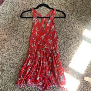 urban outfitters flowy floral romper
